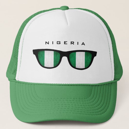 Nigeria heeft aangepaste petten in de schaduw gest (Voorkant)