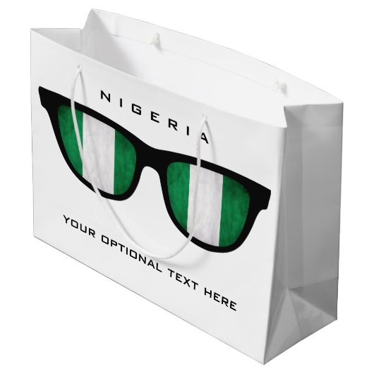 Nigeria heeft aangepaste tekst en cadeautas voor k (Achterkant Gekanteld)