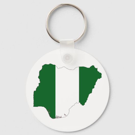 nigeria het symbool van de landenvlag sleutelhanger (Voorkant)
