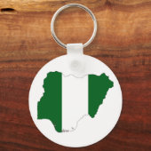 nigeria het symbool van de landenvlag sleutelhanger (Voorkant)