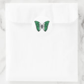 Nigeria Hypolimnas vlinder Ronde Sticker (Tas)
