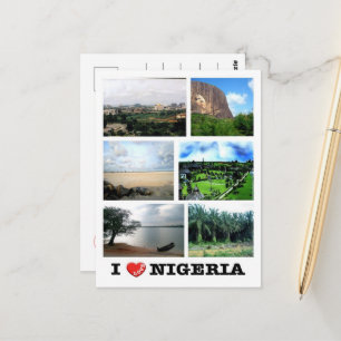 Nigeria - Ik hou van - Briefkaart
