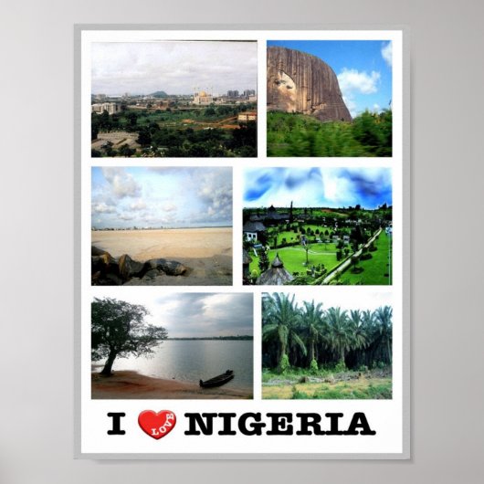 Nigeria - Ik hou van - Poster (Voorkant)