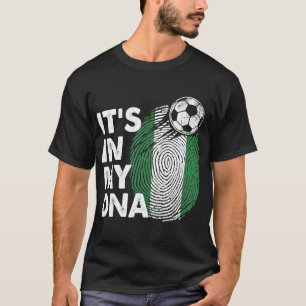 Nigeria in mijn DNA Nigeriaans vlaggenteam Nigeria T-shirt