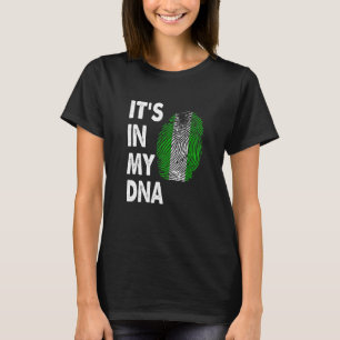Nigeria is in mijn DNA Nigeriaanse vlag bedroefd T-shirt