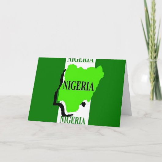 Nigeria Kaart (Voorkant)