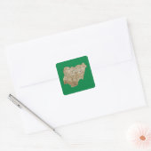 Nigeria Kaart Sticker (Envelop)