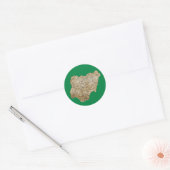 Nigeria Kaart Sticker (Envelop)