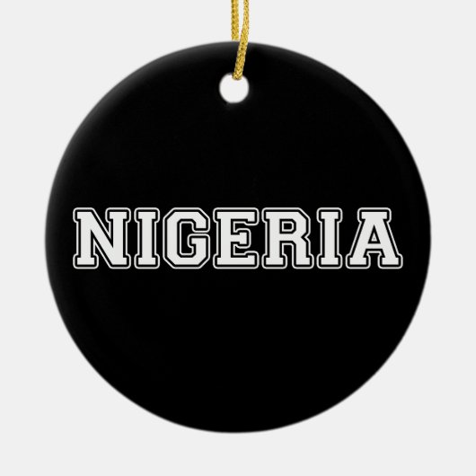 Nigeria Keramisch Ornament (Voorkant)