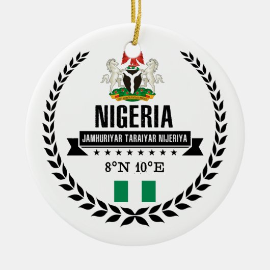 Nigeria Keramisch Ornament (Voorkant)