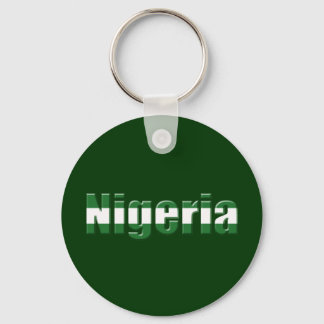 Nigeria Logo in de kleuren van de Nigeriaanse vlag Sleutelhanger