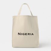Nigeria met Nigeriaanse vlag (West-Afrika) Tote Bag (Achterkant)