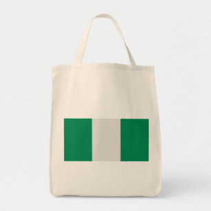 Nigeria met Nigeriaanse vlag (West-Afrika) Tote Bag