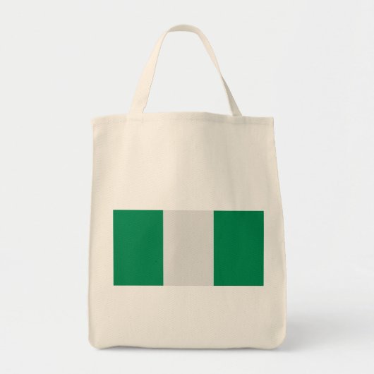 Nigeria met Nigeriaanse vlag (West-Afrika) Tote Bag (Voorkant)