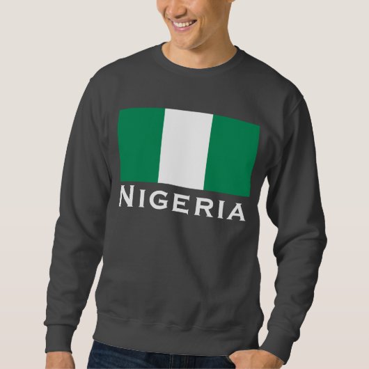 Nigeria met Nigeriaanse vlag (West-Afrika) Trui (Voorkant)