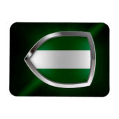 Nigeria Metallic Emblem Magneet (Horizontaal)