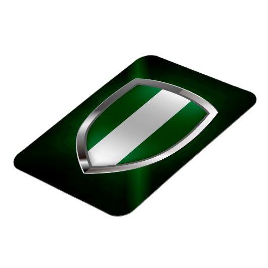 Nigeria Metallic Emblem Magneet (Linkerzijde)