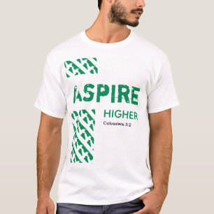 Nigeria Naija ASPIRE HOGER Christelijke Manuscript T-shirt