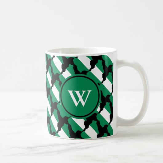 NIGERIA NAIJA Blessed Nation Monogram Christelijk Koffiemok (Rechts)