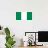 Nigeria - Nigeriaanse vlag Poster (Thuiskantoor)
