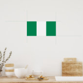 Nigeria - Nigeriaanse vlag Poster (Keuken)