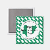 NIGERIA ONAFHANKELIJKHEID Nigeriaanse vlaggenscrip Magneet (Voorkant / Achterkant)