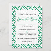 NIGERIA Patriottische Custom Scripture Naija Weddi Save The Date (Voorkant)
