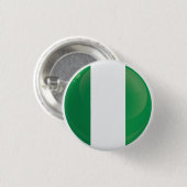 Nigeria Ronde Pictogram Vlag Button 3,2 Cm (Voorkant /achterkant)