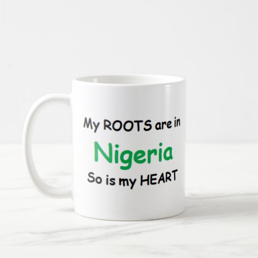 nigeria roots koffie mok (Links)