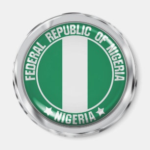 Nigeria Round Emblem Magneet