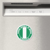 Nigeria Round Emblem Magneet (Insitu (Vaatwasser))