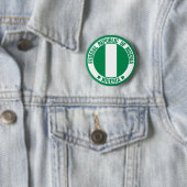 Nigeria Round Emblem Ronde Button 5,7 Cm (In situ)