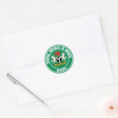 Nigeria Round Emblem Ronde Sticker (Envelop)