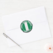 Nigeria Round Emblem Ronde Sticker (Envelop)