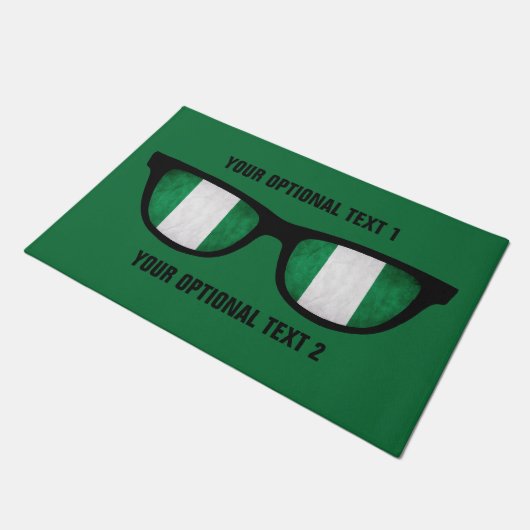 Nigeria Shades aangepaste deurmatten (Schuin)