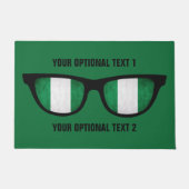 Nigeria Shades aangepaste deurmatten (Voorkant)