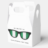 Nigeria Shades aangepaste tekst & kleur gunst vak Bedankdoosjes (Geopend)