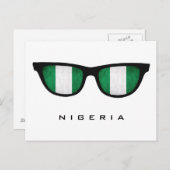 Nigeria sorteert aangepaste tekst en kleuren brief briefkaart (Voorkant / Achterkant)