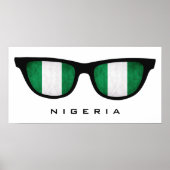 Nigeria sorteert aangepaste tekst en kleuren poste poster (Voorkant)