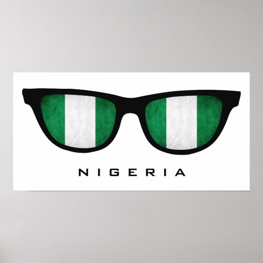 Nigeria sorteert aangepaste tekst en kleuren poste poster (Voorkant)