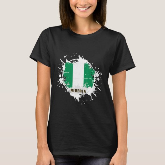 Nigeria Splash T-shirt (Voorkant)