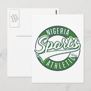 Nigeria Sport Atletiek logo Briefkaart