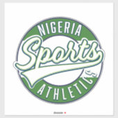 Nigeria Sport Atletiek logo Sticker (Vel)