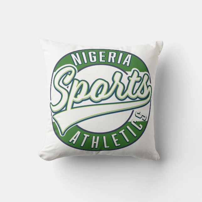 Nigeria Sports Athletic logo Kussen (Voorkant)