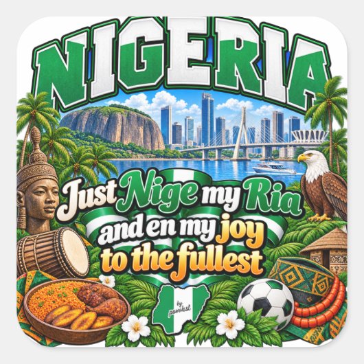 Nigeria sticker (Voorkant)