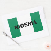 Nigeria* Sticker van de vlag (Envelop)
