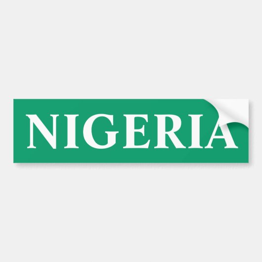 Nigeria Super Eagles Bumpersticker (Voorkant)