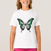 Nigeria Swallowtail Vlinder Vlag T-shirt (Voorkant)