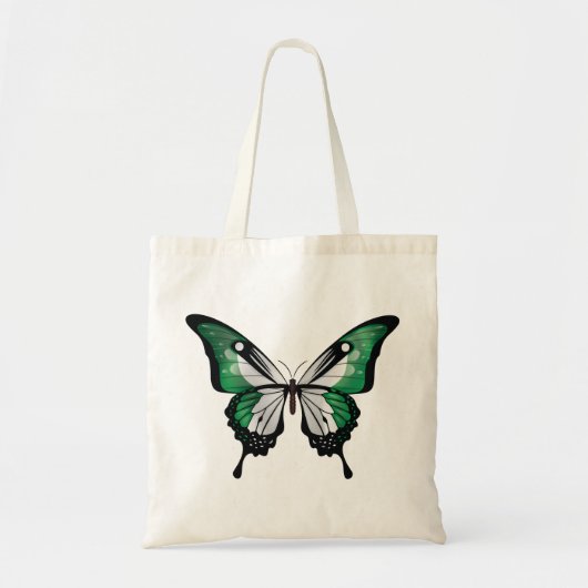 Nigeria Swallowtail Vlinder Vlag Tote Bag (Voorkant)