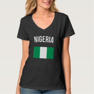 Nigeria T-shirt Nigeriaanse Vlag Tee Trots Reis So